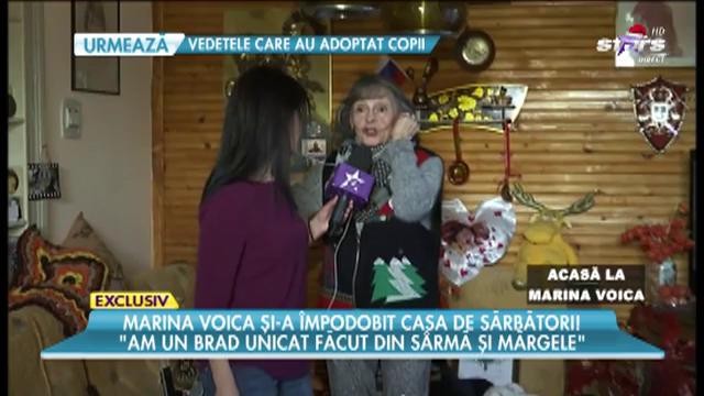Marina Voica "Am un brad unicat făcut din s&acirc;rmă și mărgele"