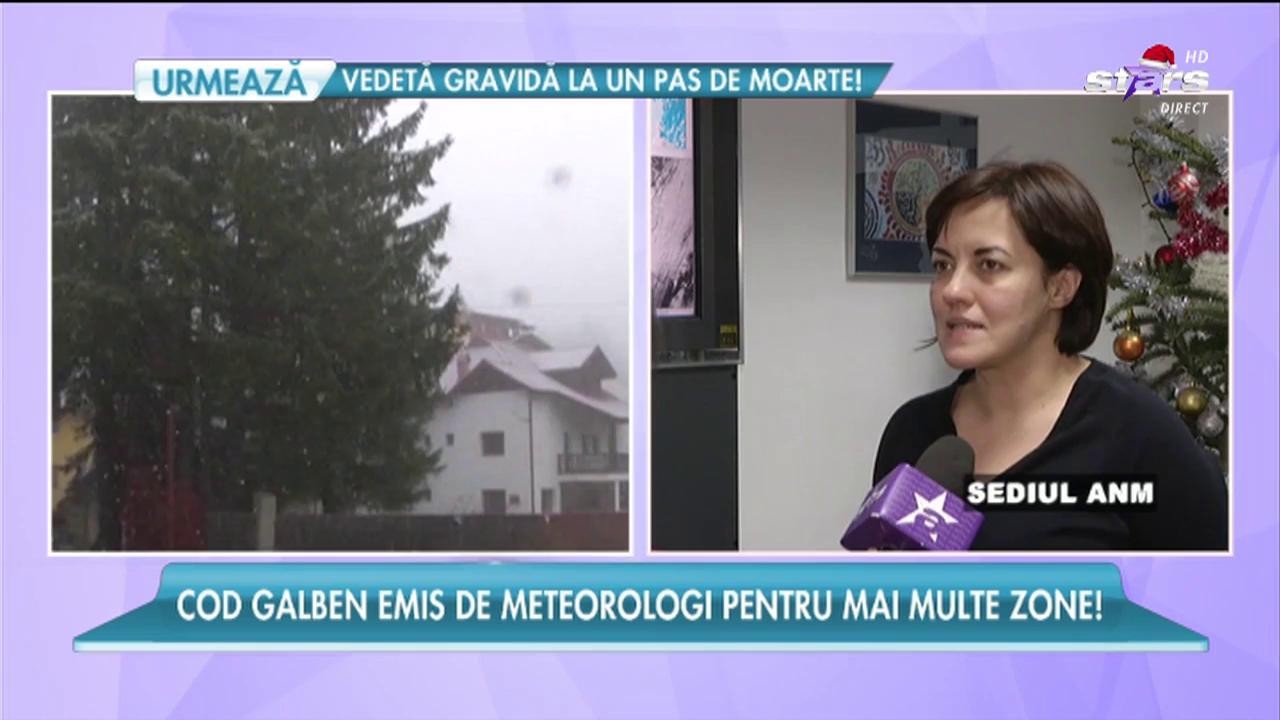 Meteorologii au emis cod galben de ninsori și ger