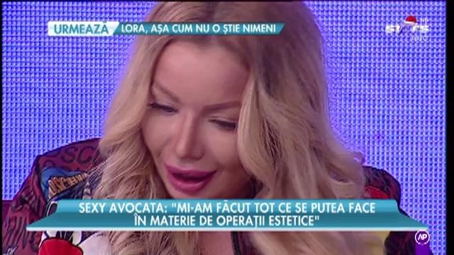 Sara Andreea, Sexy Avocata, prima apariție la televiziune "Am venit &icirc;n Rom&acirc;nia să mă operez"