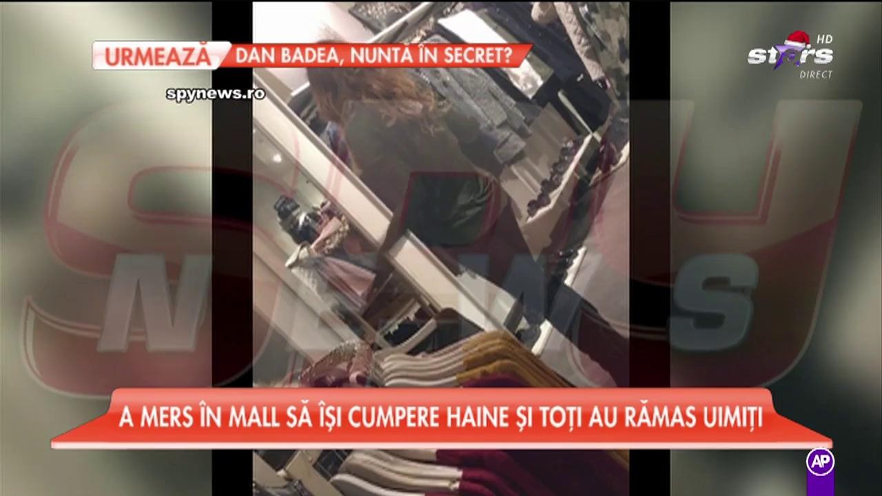 Bianca Drăguşanu a probat haine &icirc;n mijlocul magazinului