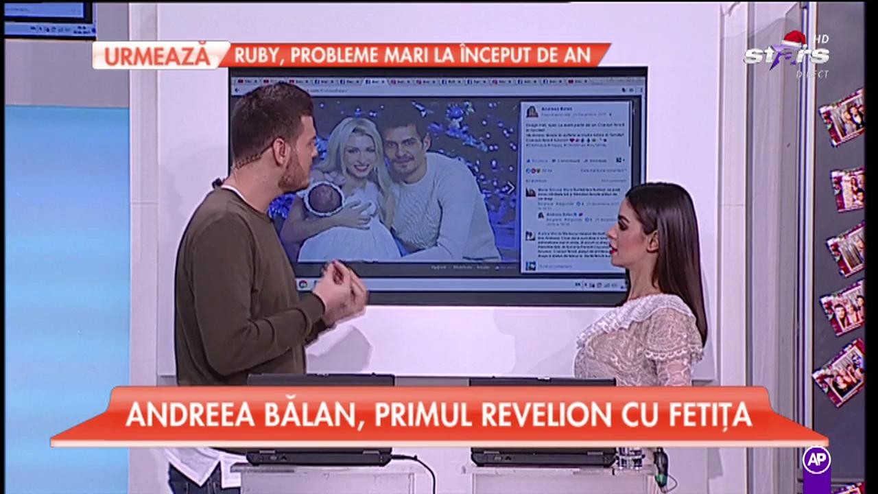 Andreea Bălan, primul Revelion cu fetiţa
