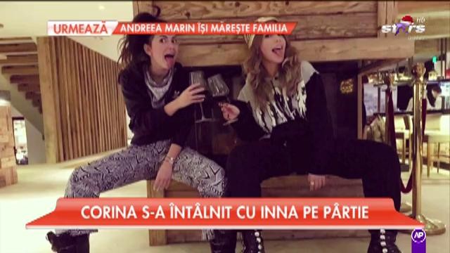 Corina s-a &icirc;nt&acirc;lnit cu Inna pe p&acirc;rtie