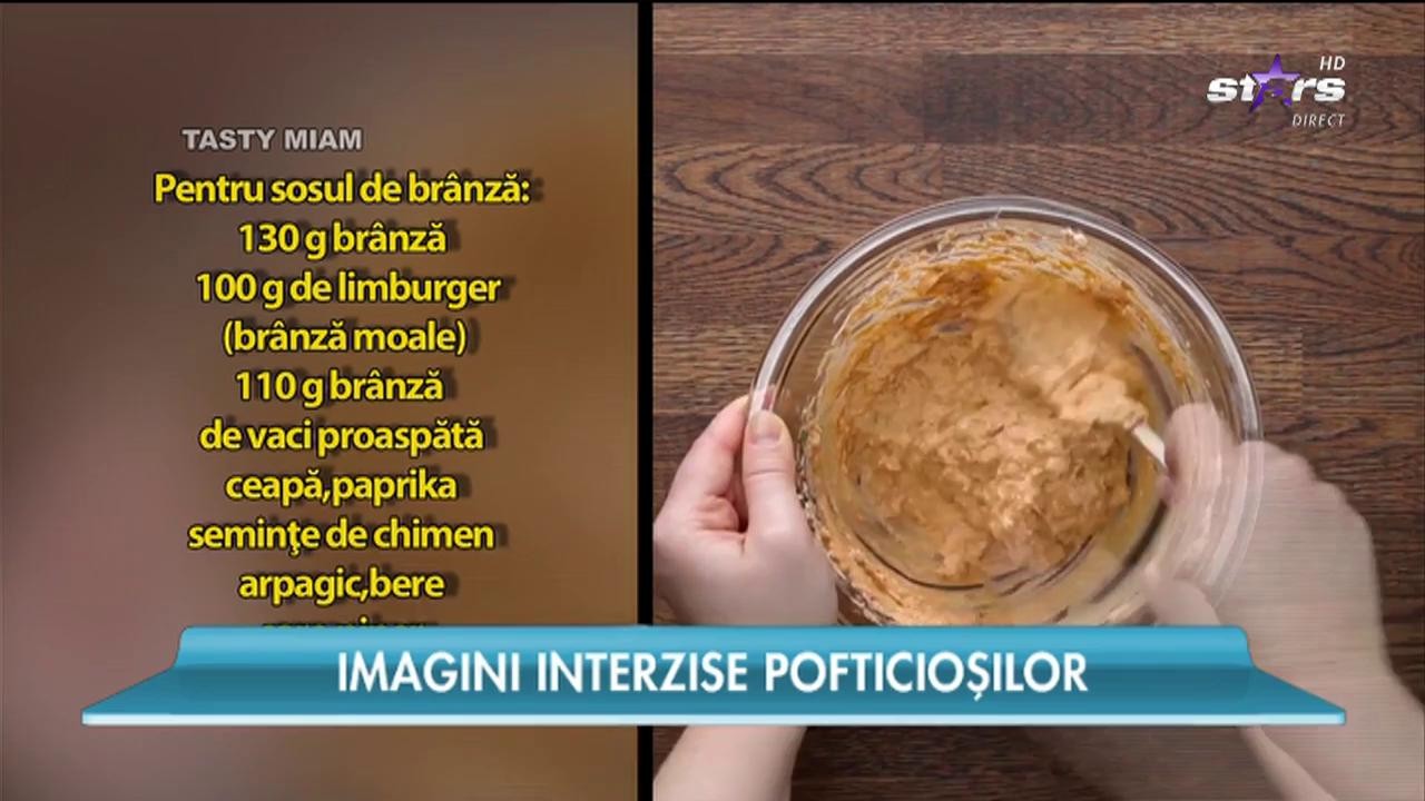 Covrigei de casă săraţi cu sos de br&acirc;nză şi bere