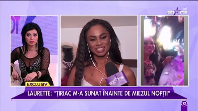 Laurette, surprinsă &icirc;n ipostaze compromițătoare. Un domn galant i-a făcut Revelionul mai incitant