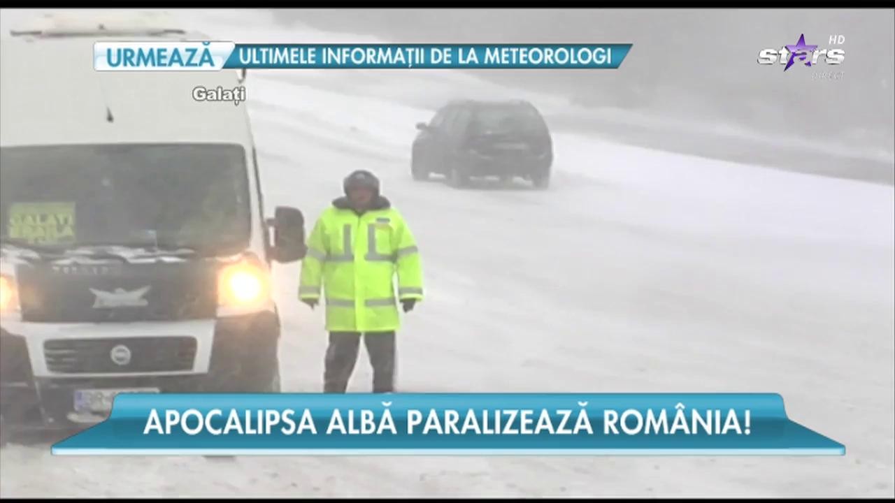 Rom&acirc;nia este sub nămeți! Zeci de drumuri au fost complet blocate iar unele localități sunt izolate
