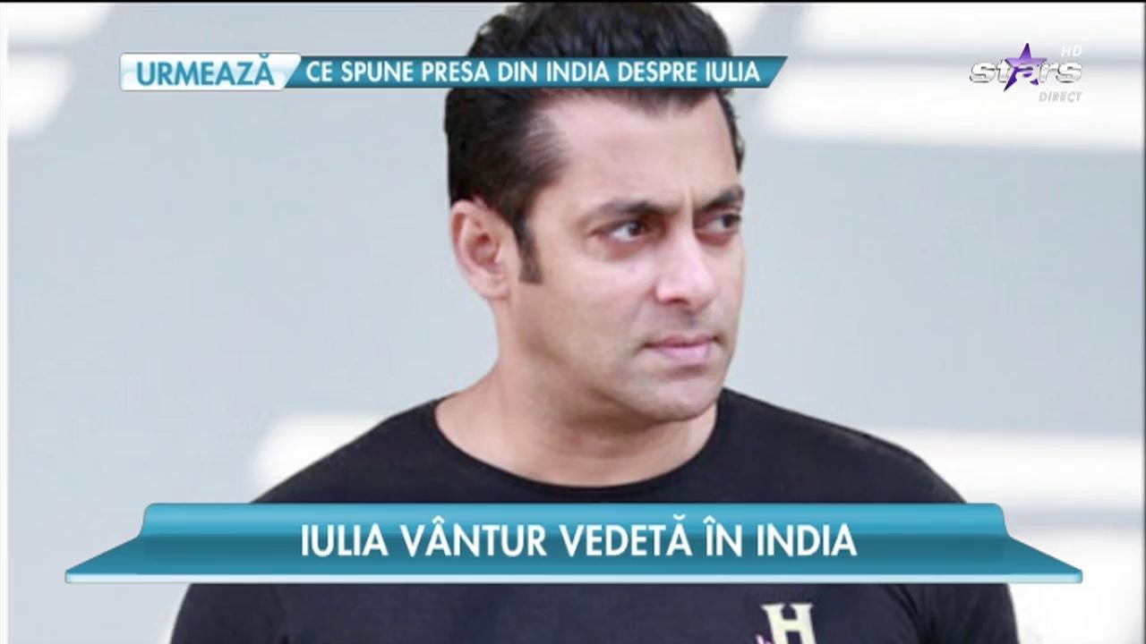 Iulia V&acirc;ntur, invitată &icirc;ntr-o emisiune TV din India