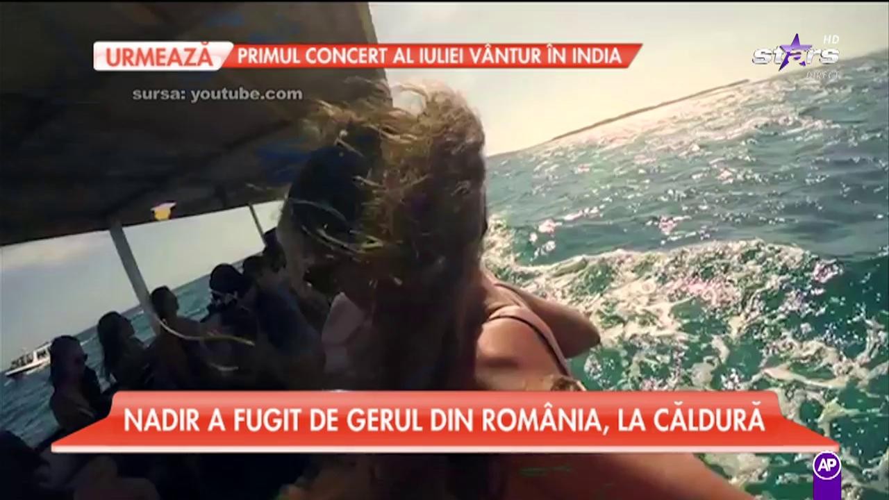 Nadir a fugit de gerul din Rom&acirc;nia, la căldură &icirc;n Bali