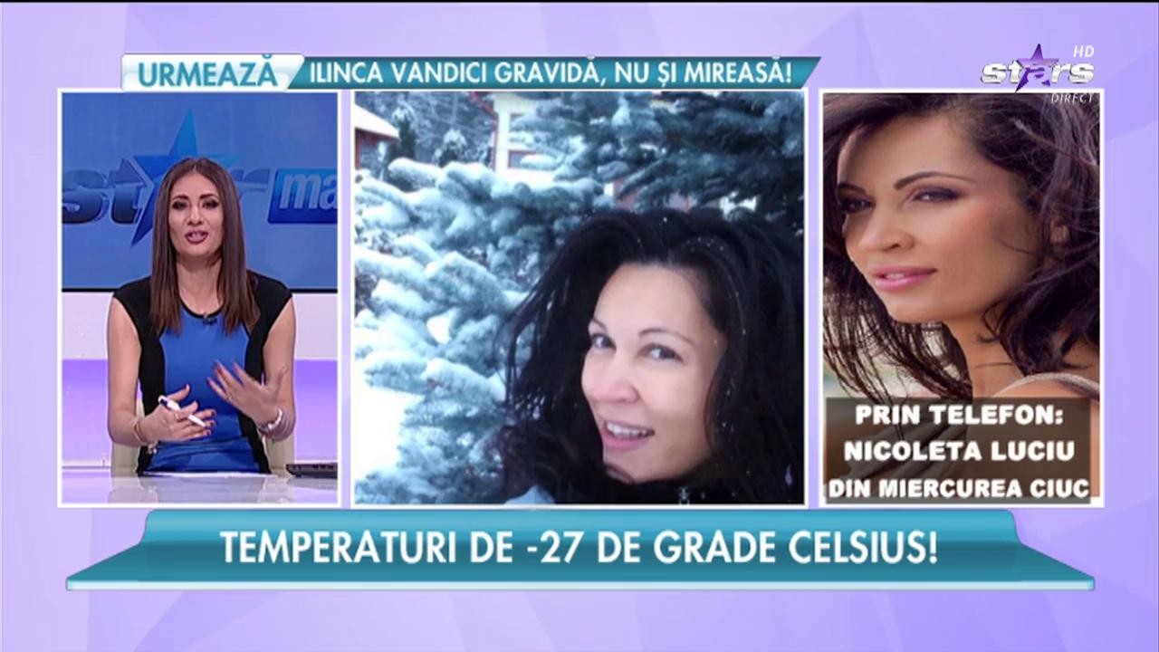 Nicoleta Luciu, &icirc;n luptă cu gerul năpraznic