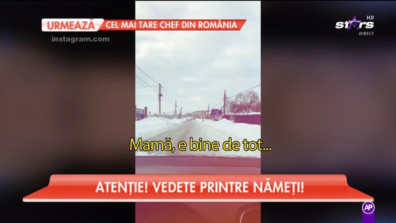 Ce au făcut vedetele noastre ca să scape de zăpezi