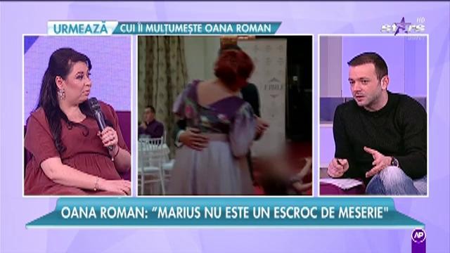 Oana Roman: "Marius nu este un escroc de meserie. Va răm&acirc;ne tatăl copilului meu"