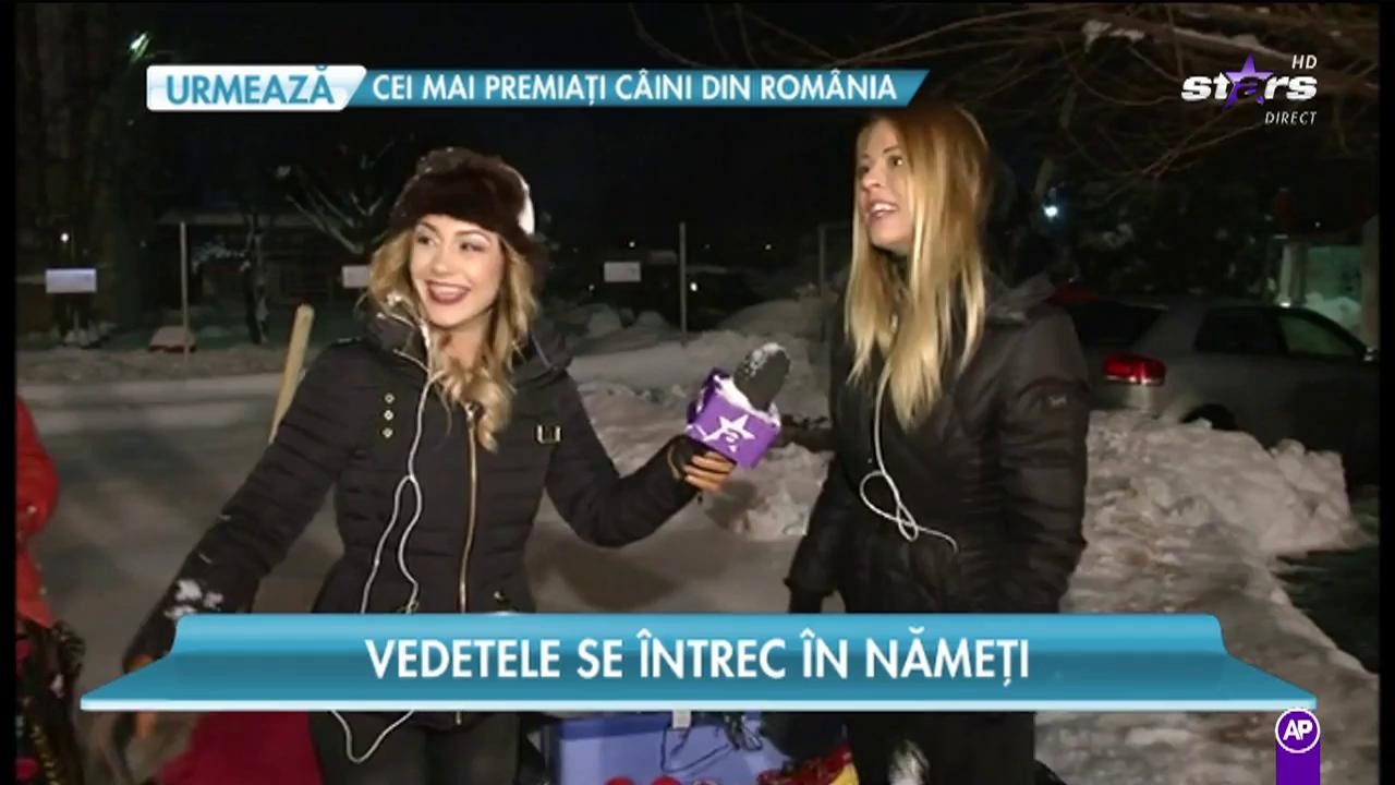 Vedetele se &icirc;ntrec &icirc;n nămeţi! Cel mai original om de zăpadă!