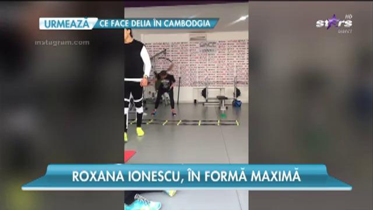 Roxana Ionescu, &icirc;n formă maximă la sala de fitness!