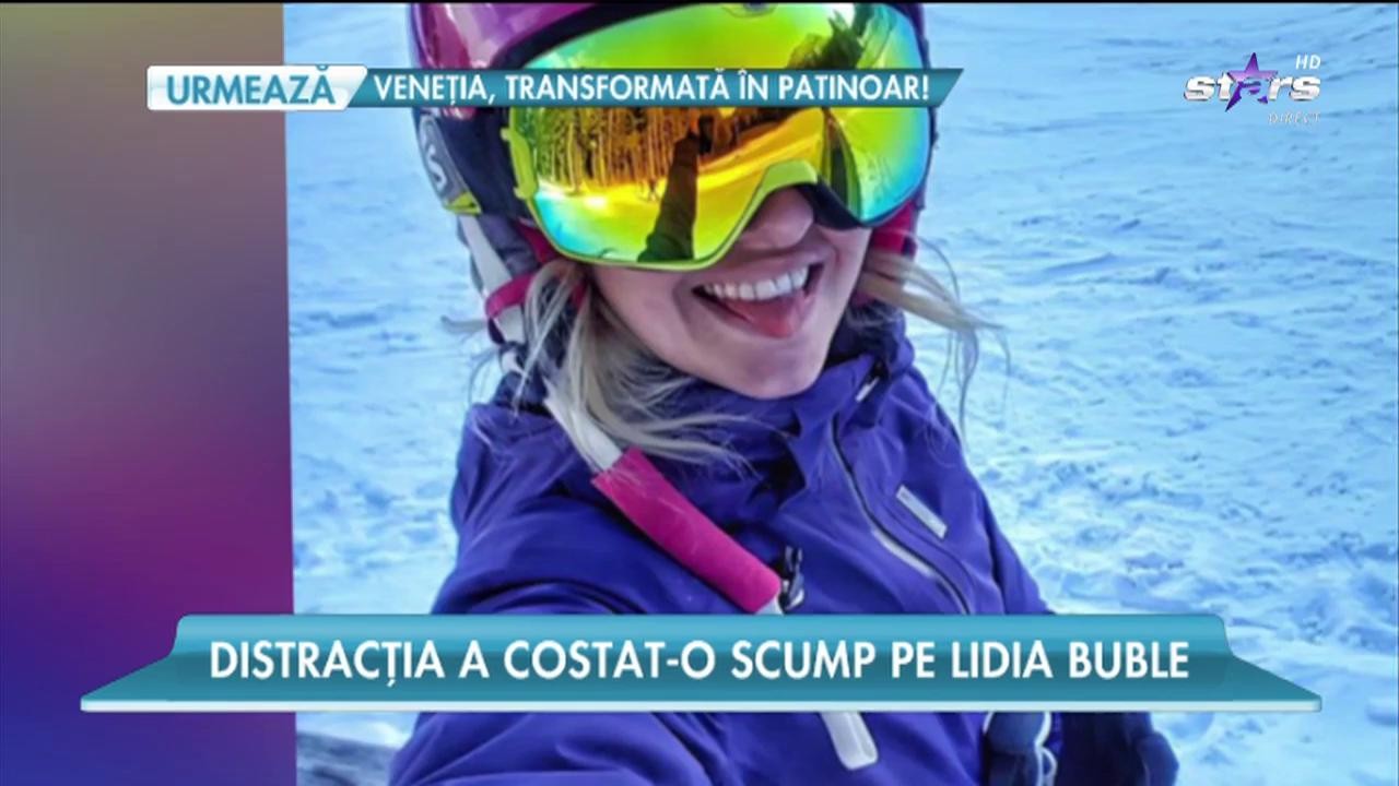 Lidia Buble, accident pe p&acirc;rtia de schi