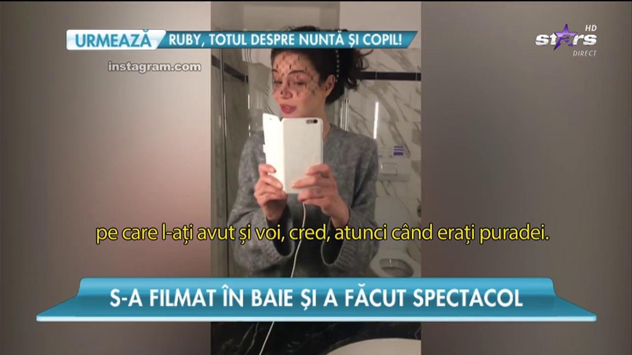 Cristina Ich se filmează singură &icirc;n baie, de plictiseală