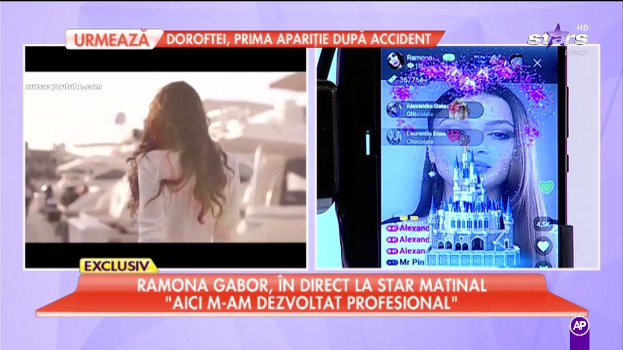 Ramona Gabor, &icirc;n direct la Star Matinal! " Sunt o femeie &icirc;mplinită"