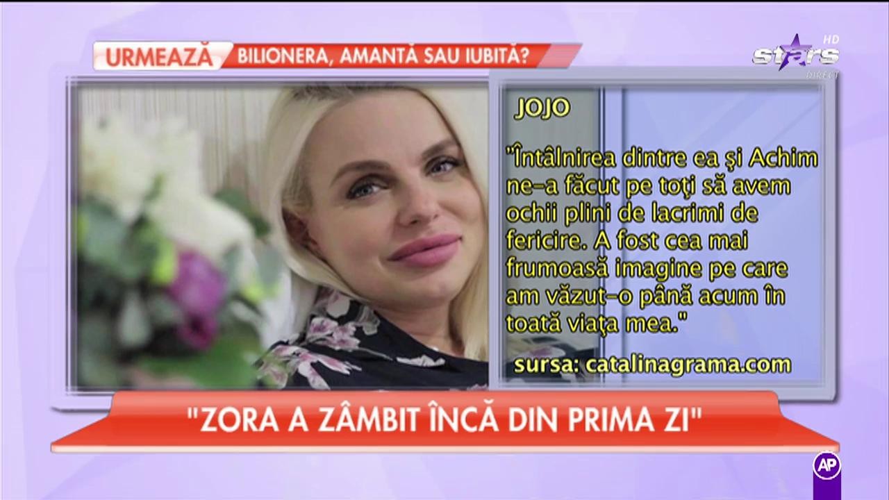 Prima imagine cu fetița lui Jojo! " Zora a z&acirc;mbit &icirc;ncă din prima zi!"
