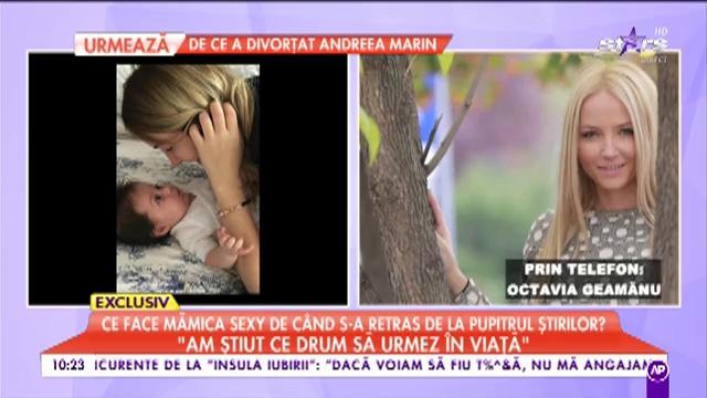 Ce face mămica sexy, Octavia Geamănu de c&acirc;nd s-a retras de la pupitrul știrilor?