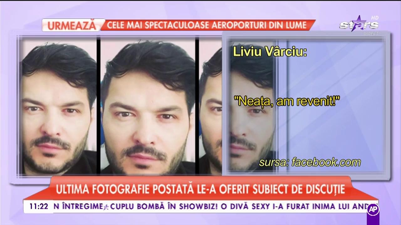 Ultima fotografie postată de Liviu V&acirc;rciu a oferit subiect de discuție fanilor