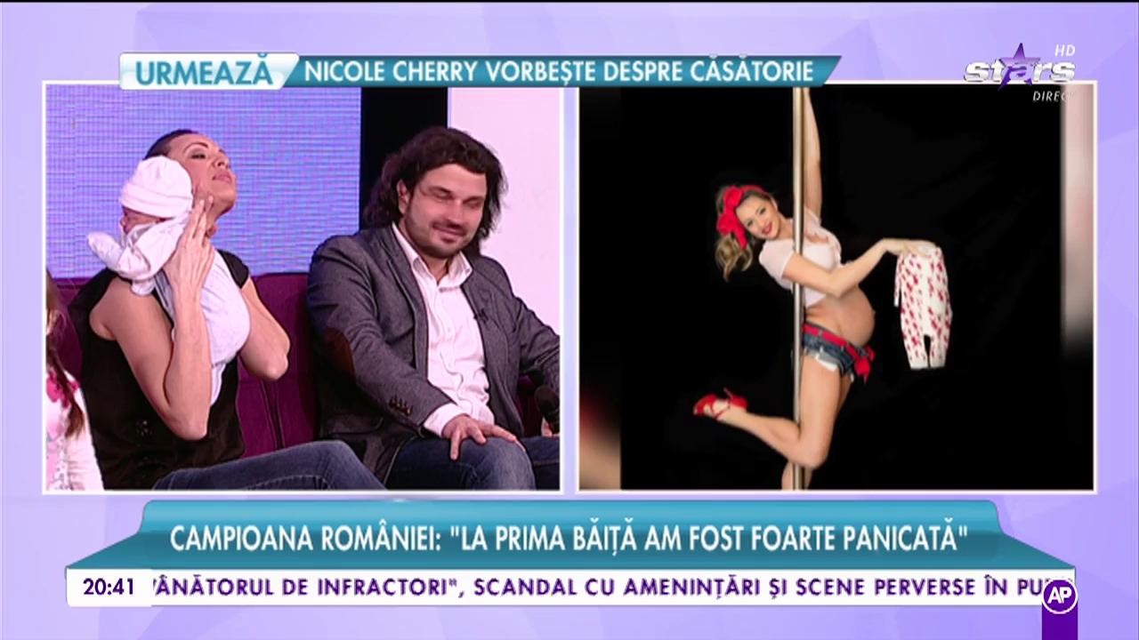 Campioana Rom&acirc;niei la dans la bară: &rdquo;Am dansat p&acirc;nă &icirc;n ultima zi de sarcină!&rdquo;