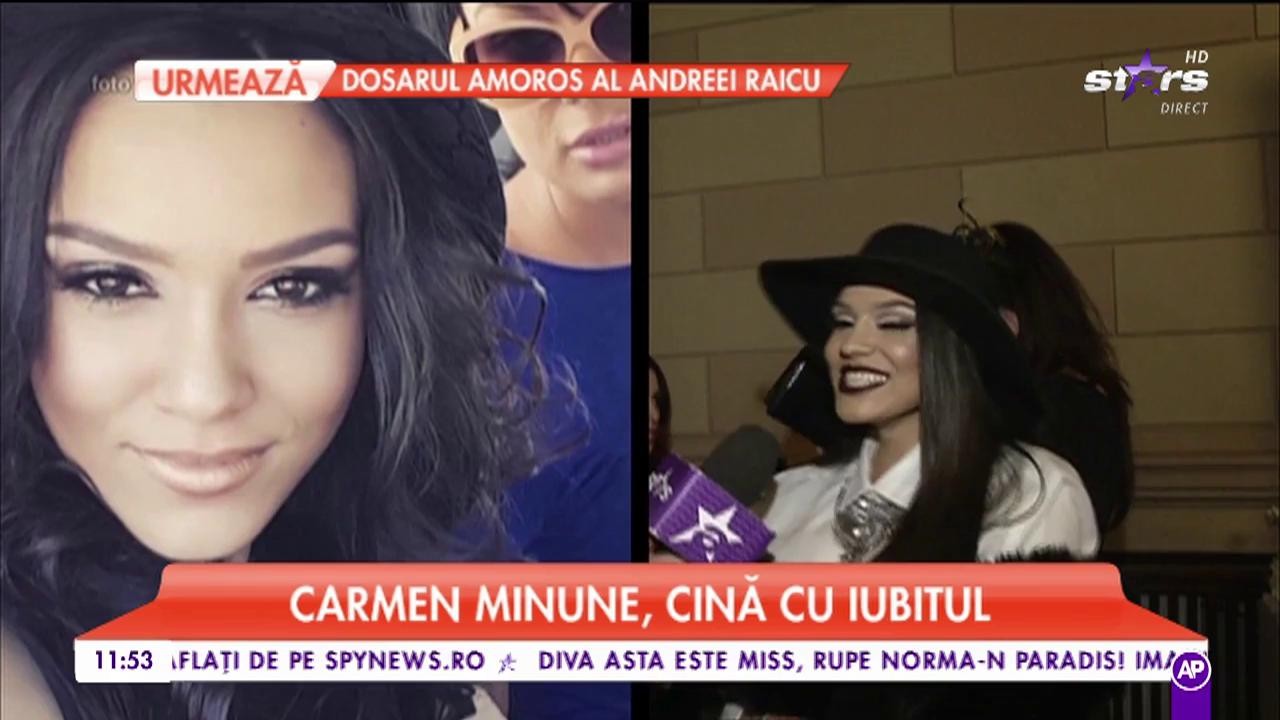 Carmen Minune, cină romantică cu iubitul