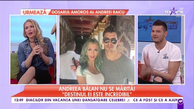 Andreea Raicu şi iubitul ei misterios, daţi de gol de Cristina Cioran: "E foarte simpatic şi e mai &icirc;nalt ca ea"