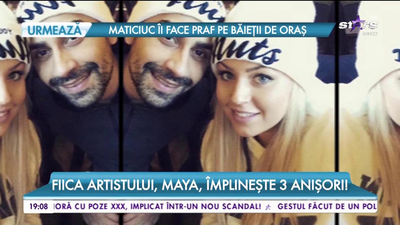 Sărbătoare mare &icirc;n familia lui Connect-R. Fiica sa, Maya, &icirc;mplineşte 3 anişori