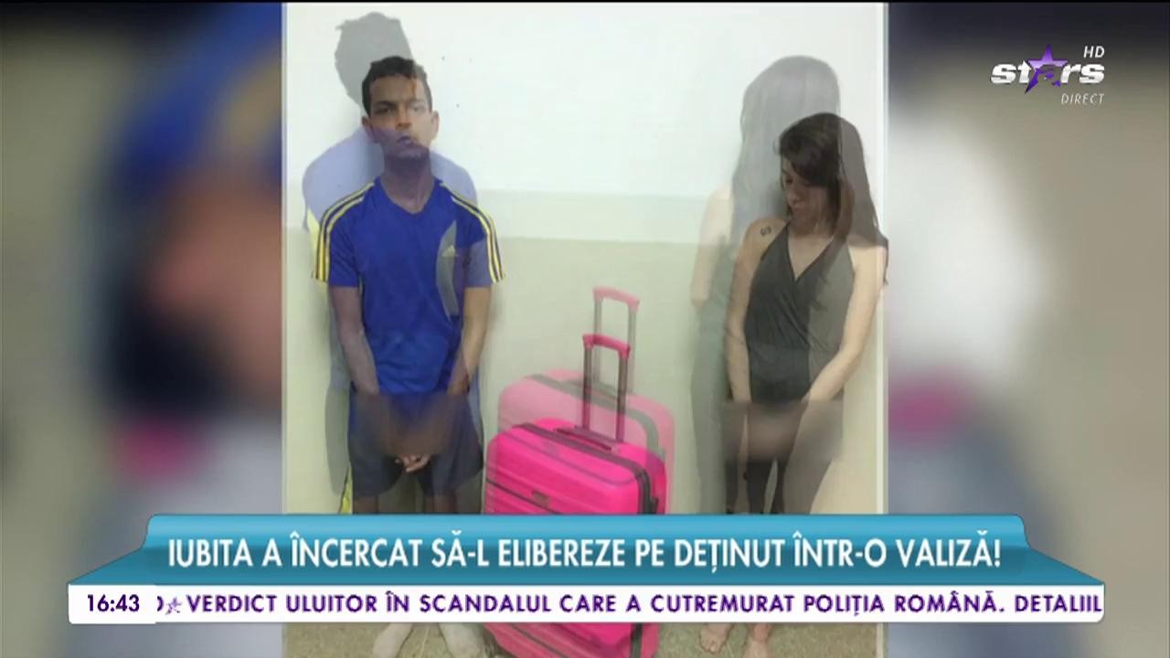 Iubita a &icirc;ncercat să-l elibereze pe deținut &icirc;ntr-o valiză!