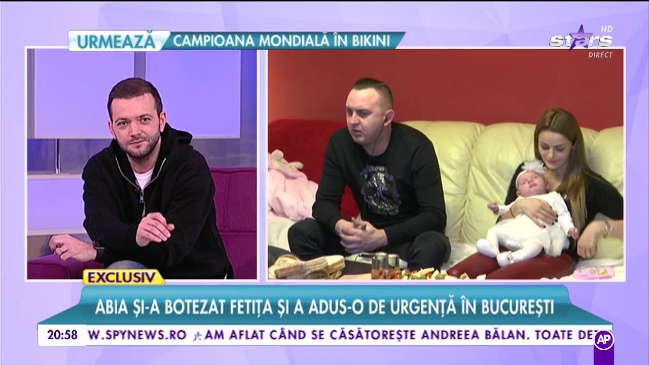 Vasilică Ceterașu și-a botezat fetița și a adus-o de urgență &icirc;n București