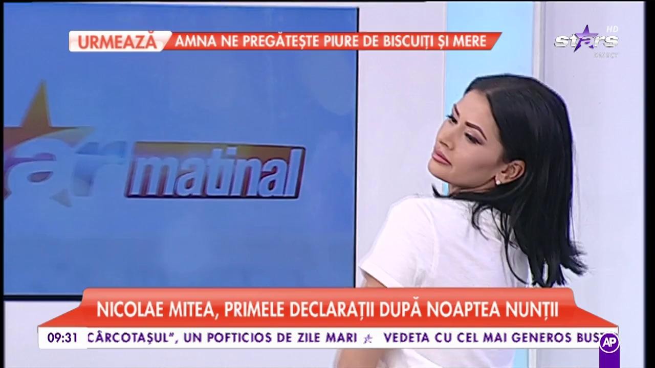 Nicolae Mitea, primele declarații după noaptea nunții