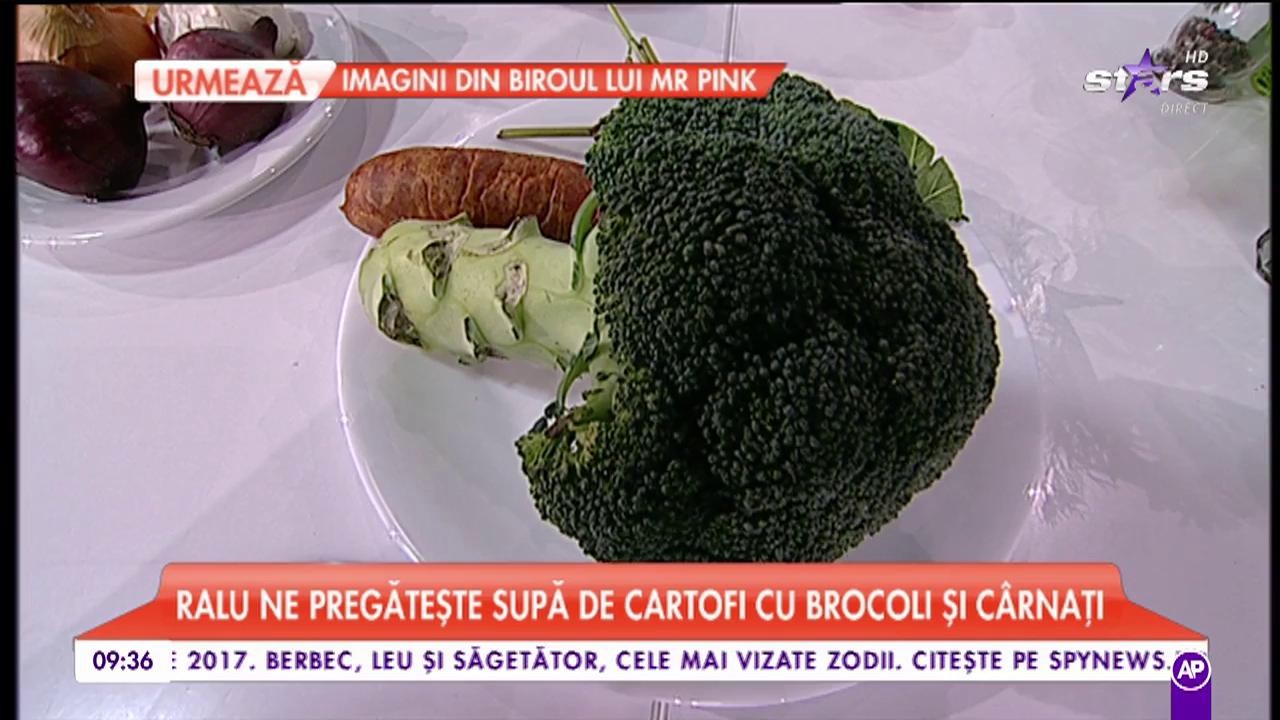 Chef Ralu ne gătește supă de cartofi cu brocoli și c&acirc;rnați