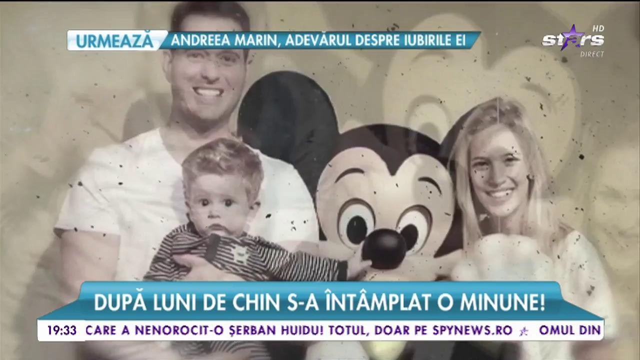 Fiul cel mare al c&acirc;ntăreţului canadian Michael Buble s-a vindecat de cancer