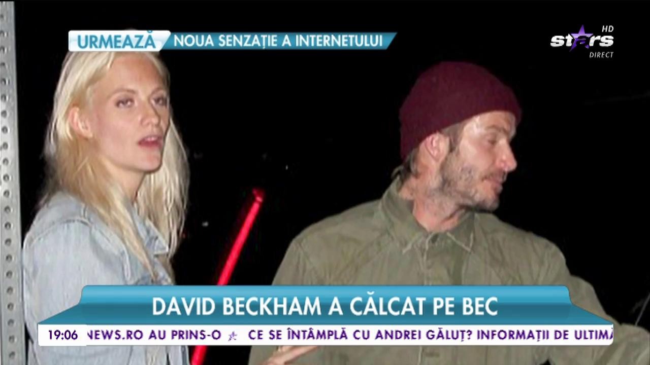 David Backham a călcat din nou str&acirc;mb! A plecat dintr-un club cu un model celebru