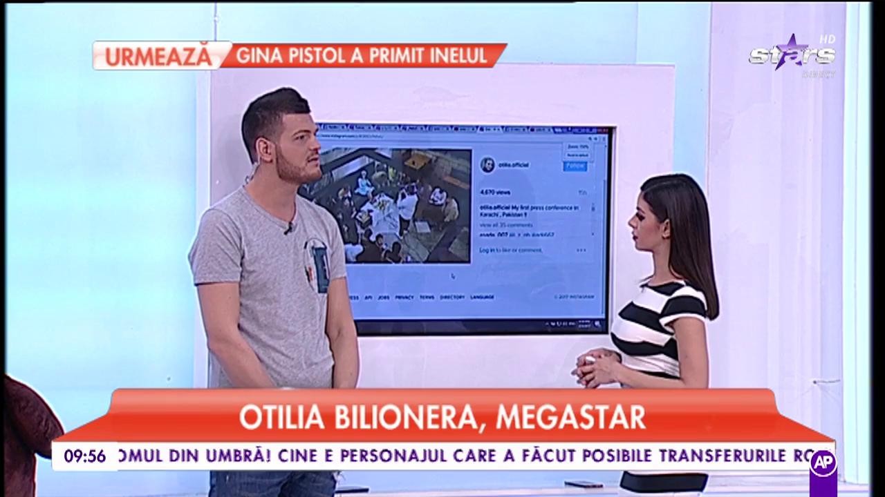 Otilia Bilionera, conferință de presă &icirc;n Pakistan