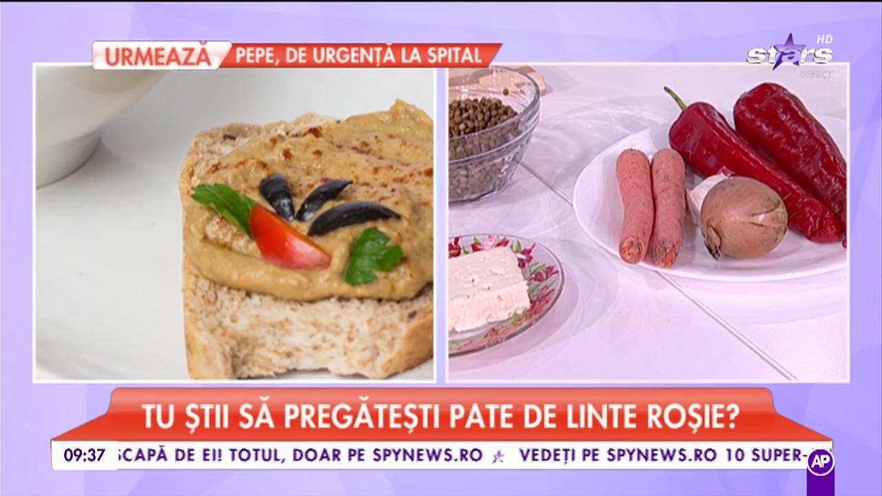 Chef Raluca Dumitru gătește "Pate de linte roșie"