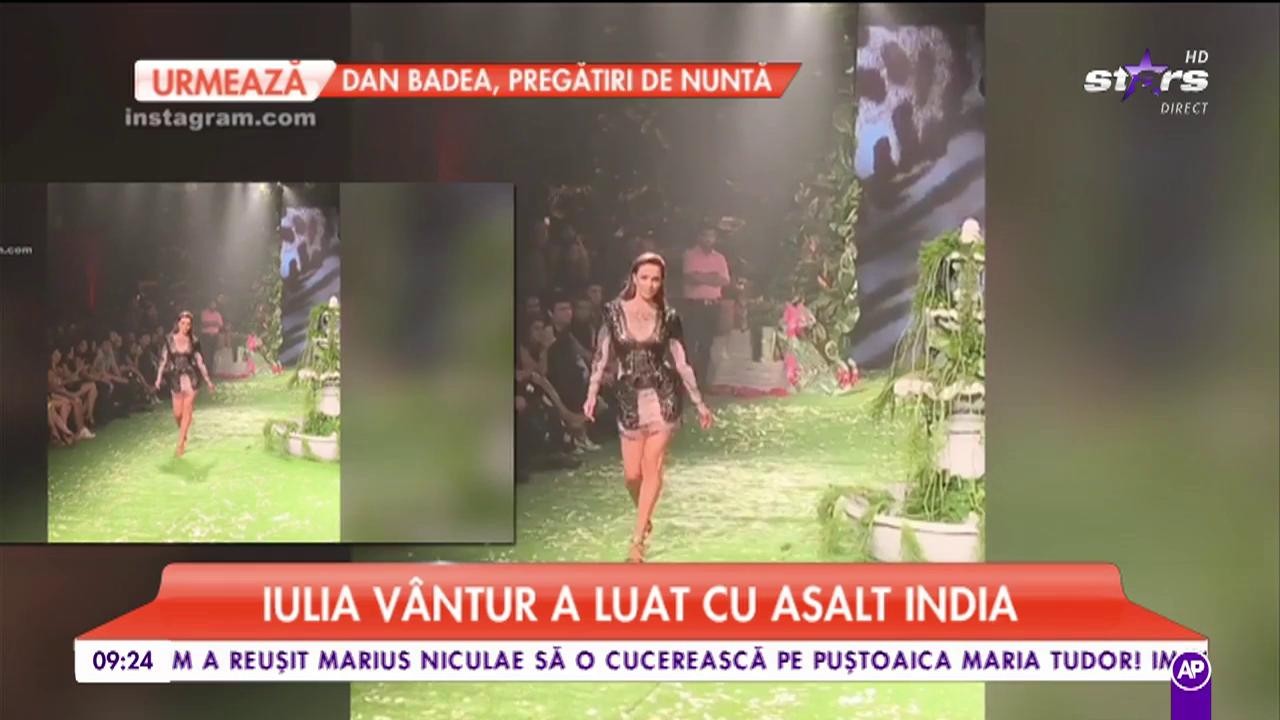 Iulia V&acirc;ntur, vedeta unei prezentări de modă
