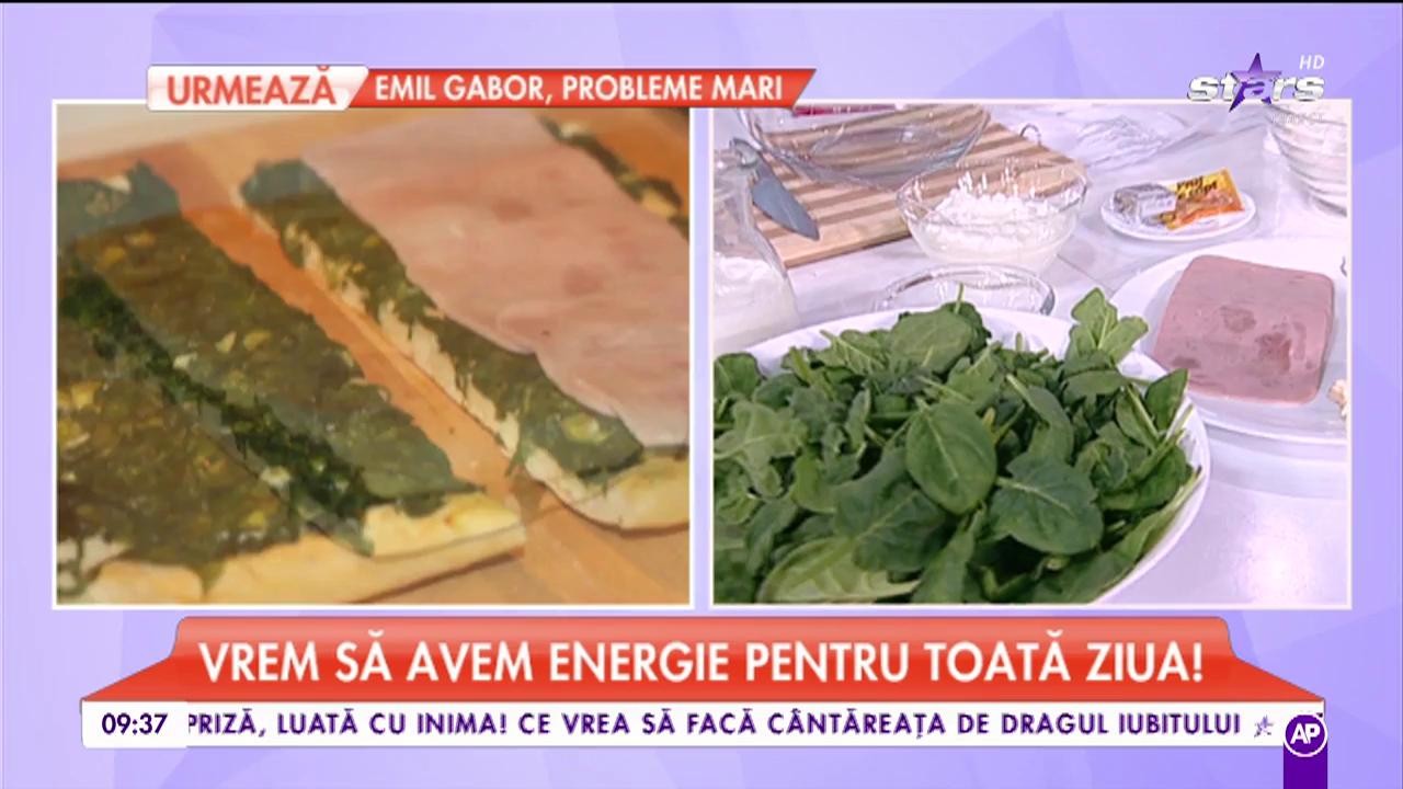 Chef Ralu ne gătește plăcintă răsturnată cu spanac și șuncă