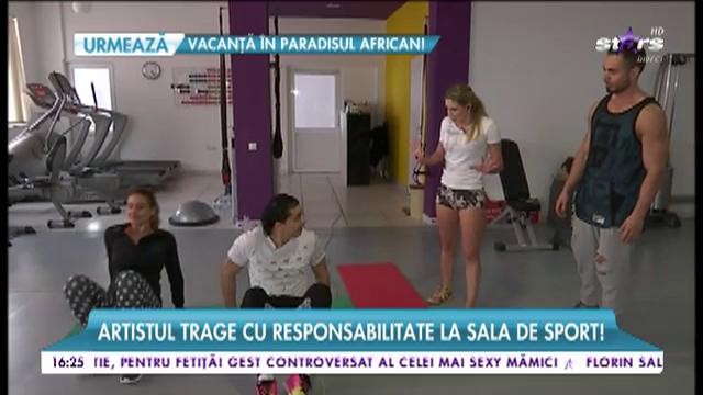 Sony Flame trage cu responsabilitate la sala de sport!