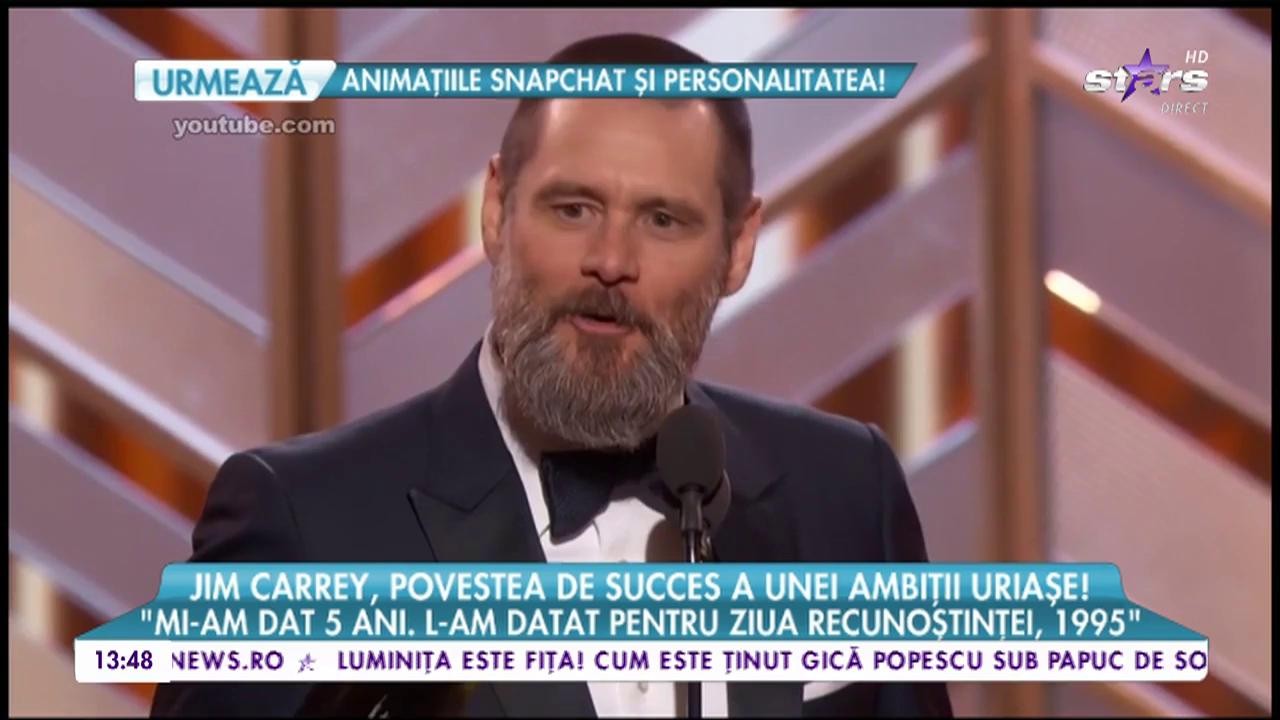 Jim Carrey a devenit sinonim cu buna dispoziţie, dar &icirc;n spatele feţelor sale comice se ascunde multă tristeţe