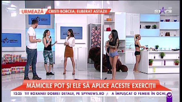 Roxana Vancea, exercițiii la bară, &icirc;n direct la Star Matinal!