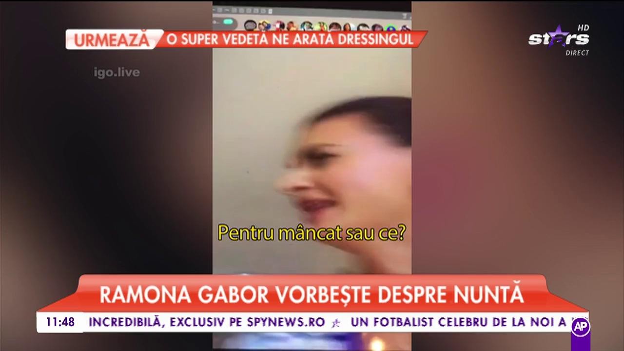 Ramona Gabor vorbește despre nuntă