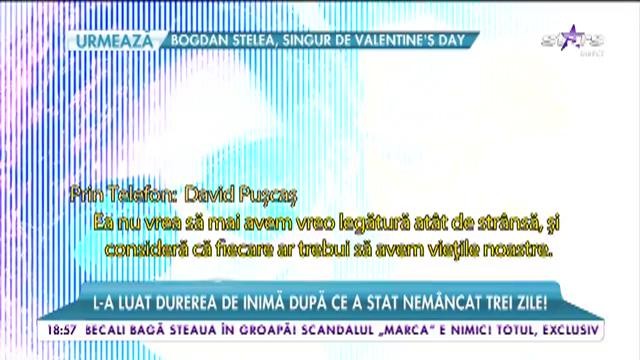 David Puşcaş, de urgență la spital. Nu mai m&acirc;ncase de c&acirc;teva zile!