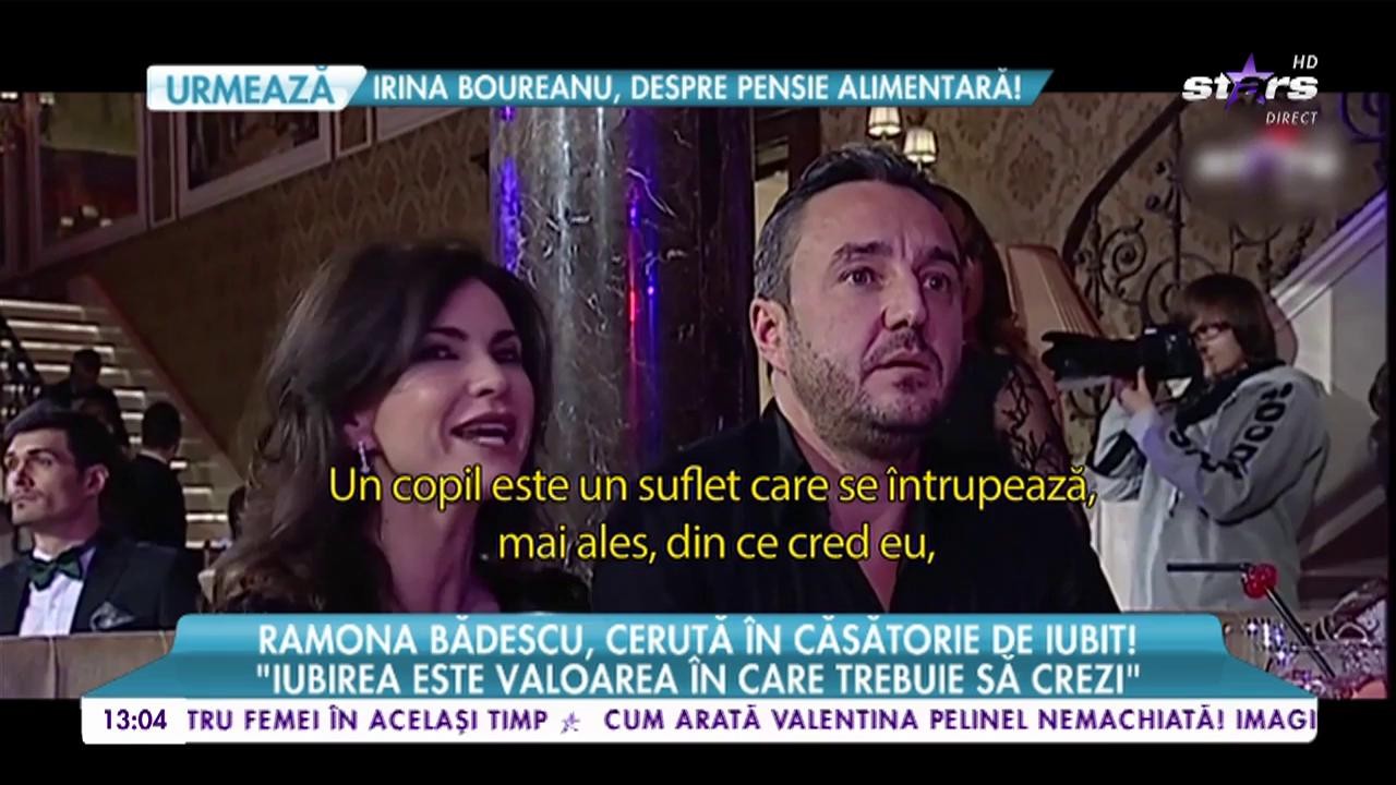 Veste-bombă &icirc;n showbiz! Ramona Bădescu a fost cerută de soţie