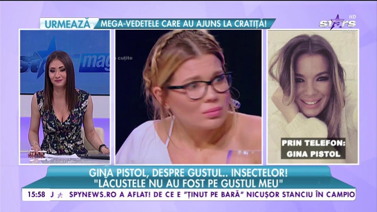 Gina Pistol, despre dieta cu insecte: &rdquo;Lăcustele sunt pe gustul meu&rdquo;