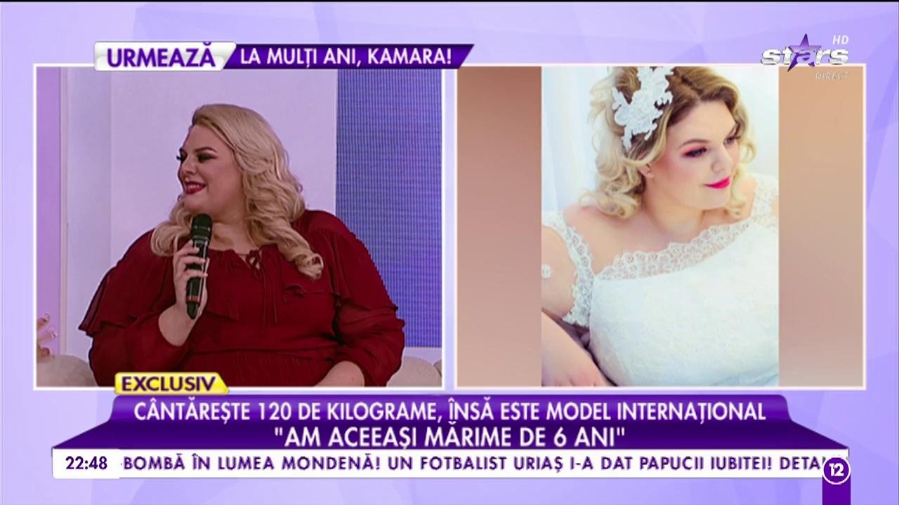C&acirc;ntăreşte 120 de kilograme, dar este un model internaţional! Diana Secară: "&Icirc;n copilărie eram foarte slabă!"