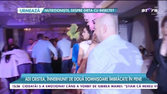 Adrian Cristea, &icirc;nnebunit de două domnișoare &icirc;mbrăcate &icirc;n pene