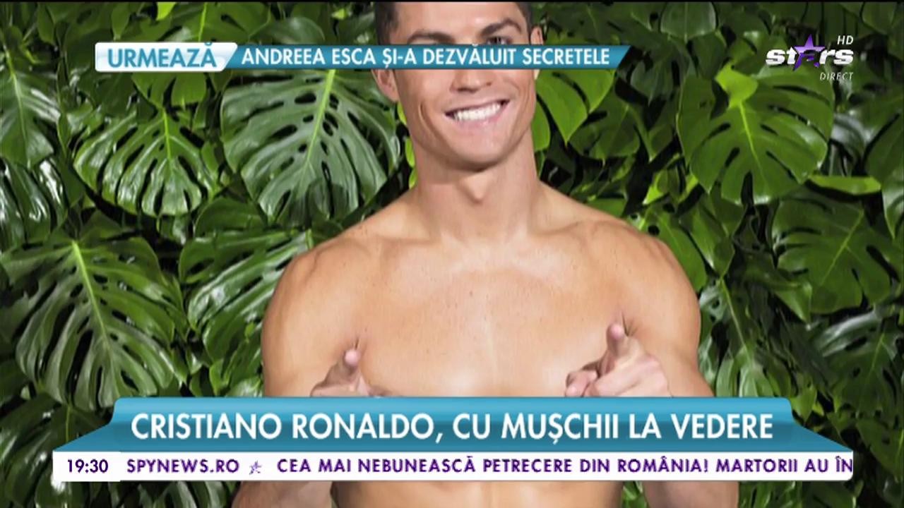 Cristiano Ronaldo, cu muschii la vedere