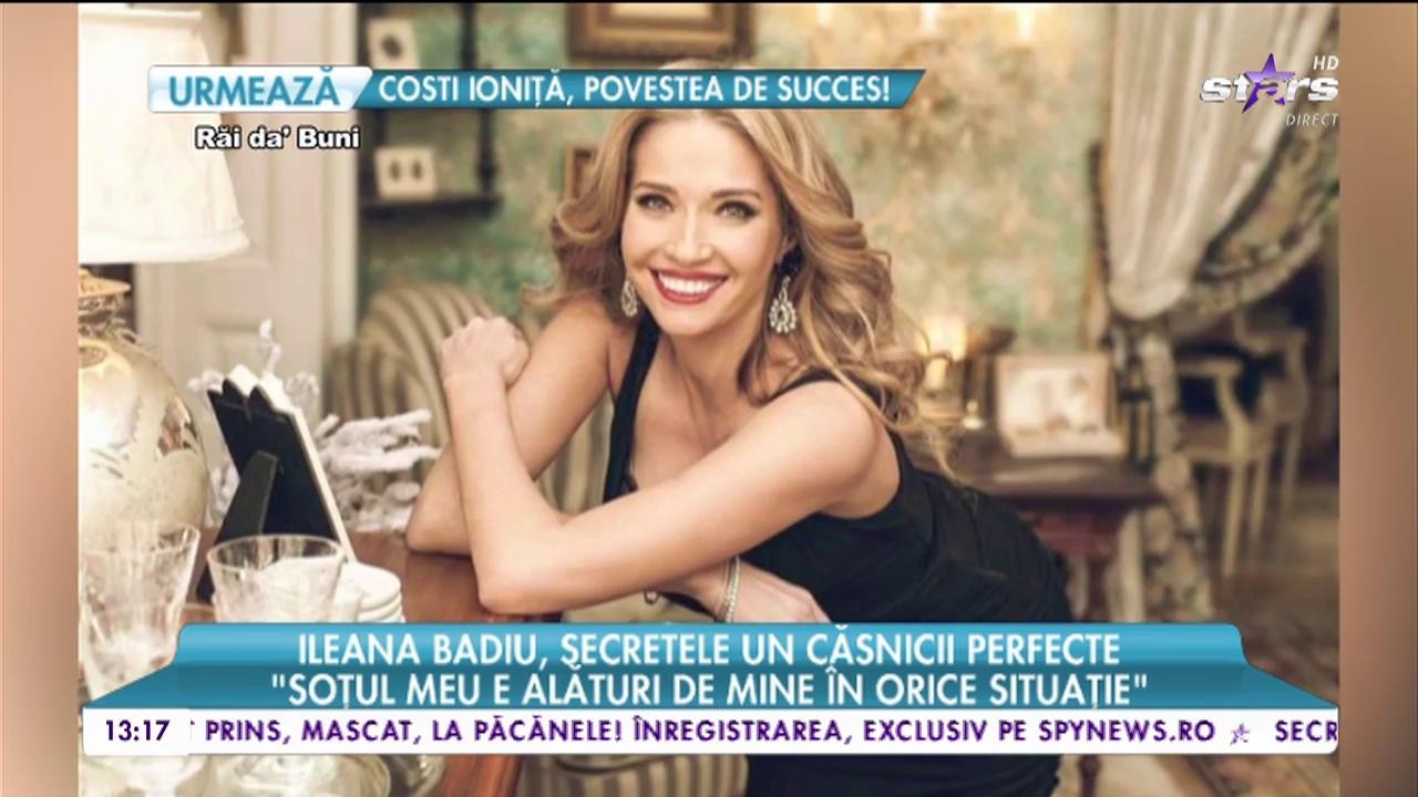Ileana Badiu şi soţul ei formează unul din cele mai frumoase şi solide cupluri de la noi