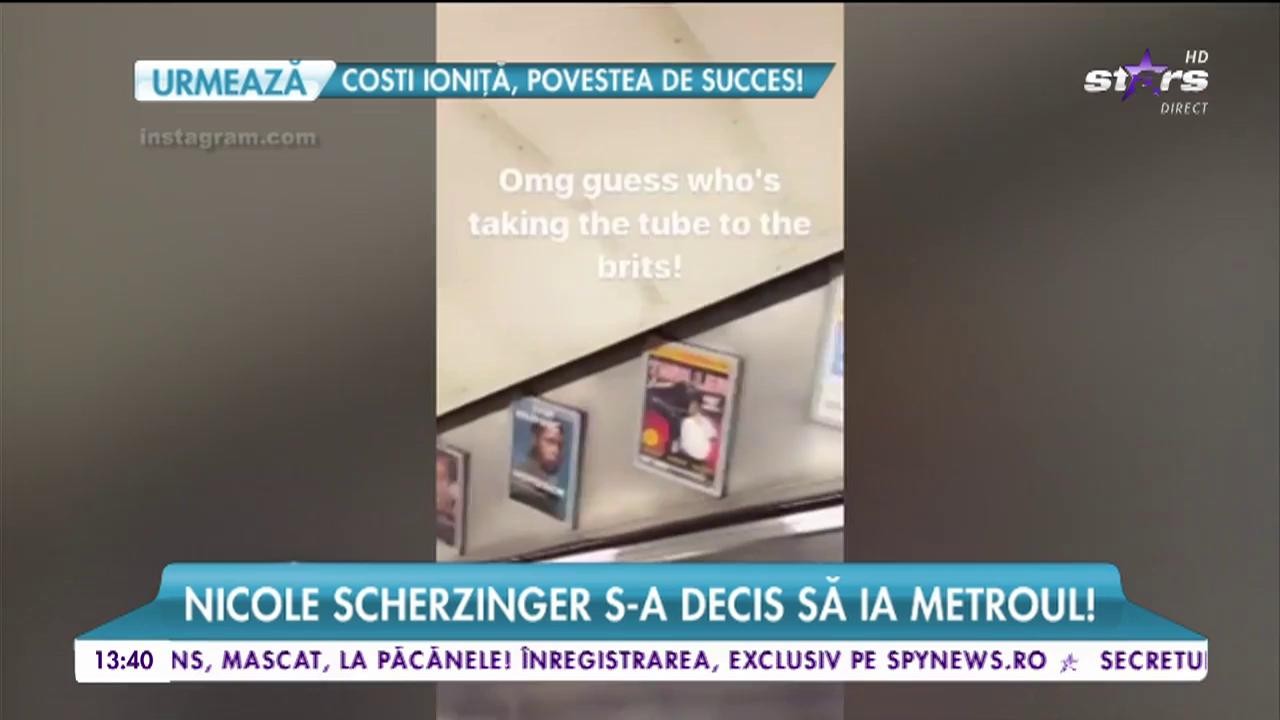 Nicole Scherzinger se plimba cu metroul