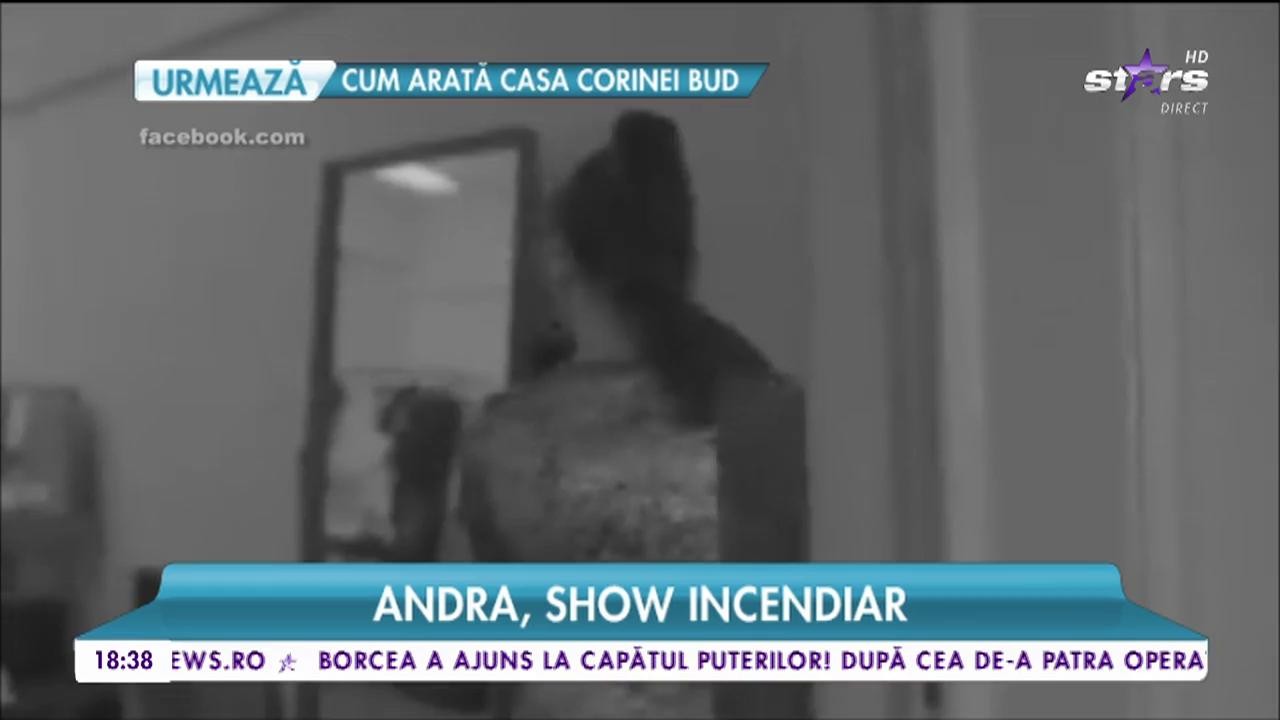 Andra, show incendiar! Ce a făcut artista &icirc;nainte să urce pe scenă