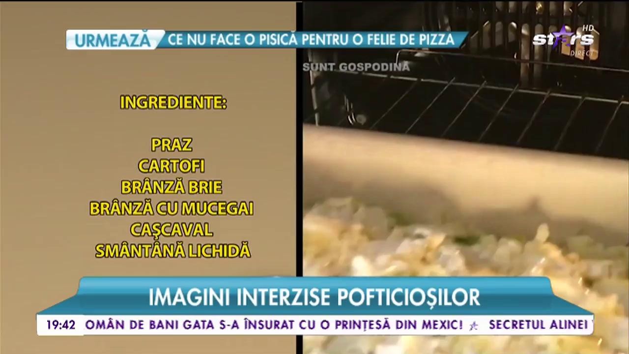 Imagini interzise pofticioșilor! Cartofi cu praz și br&acirc;nzeturi!
